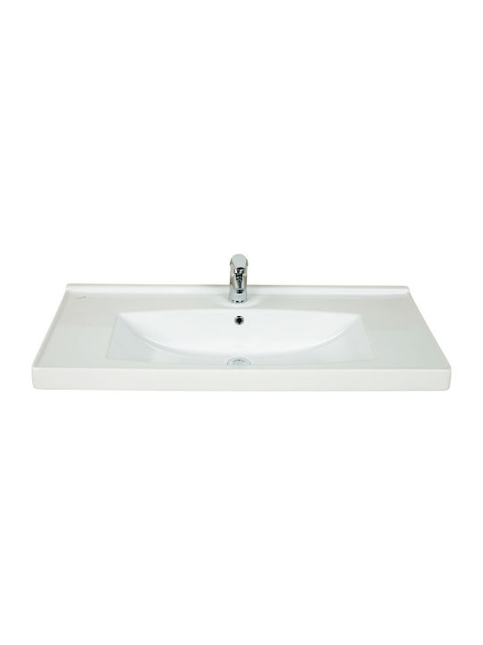 Creavit Superior Încorporat Chiuvetă Porțelan 100x49x20cm Alb