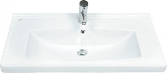 Creavit Superior Ένθετος Νιπτήρας Πορσελάνης 85x44.7cm Λευκός