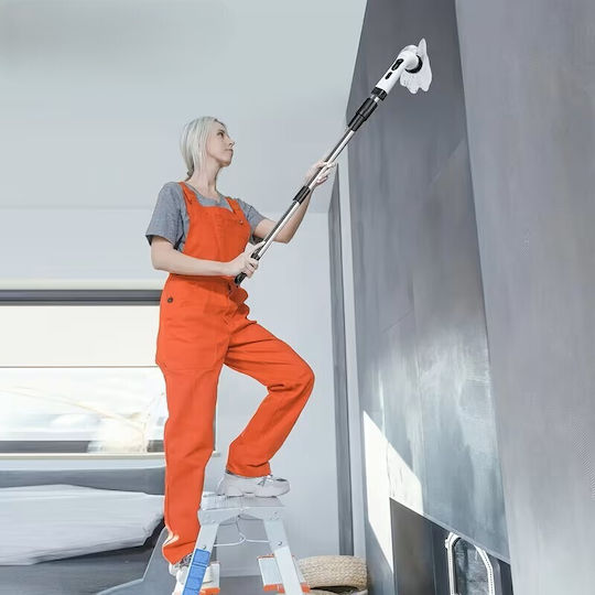 Perie Electrică Rotativă de Curățare Zola 9 Capete Interșchimbabile Mâner Telescopic Afișaj Digital 2 Viteze Reîncărcabilă 1500 mAh