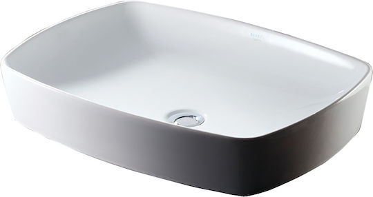 Serel 1633-301 Επικαθήμενος Νιπτήρας Πορσελάνης 60x44x12cm