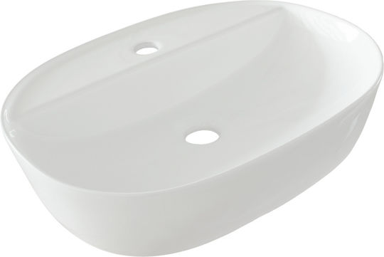 Ceramita F029 Надеждна мивка Порцелан 50x38x12см Бял Ceramita F029 Надеждна мивка Порцелан 50x38x12см Бял