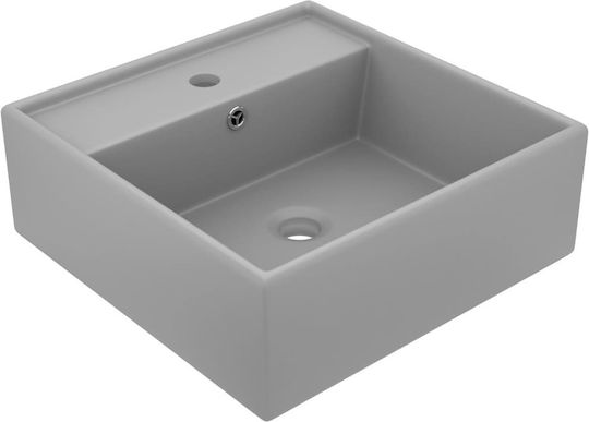 vidaXL Επικαθήμενος Νιπτήρας Κεραμικός 41x41x15cm vidaXL Επικαθήμενος Νιπτήρας Κεραμικός 41x41x15cm