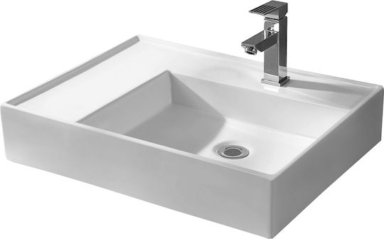 Piccadilly 430E Επικαθήμενος Νιπτήρας Πορσελάνης 60x46cm Λευκός Piccadilly 430E Επικαθήμενος Νιπτήρας Πορσελάνης 60x46cm Λευκός