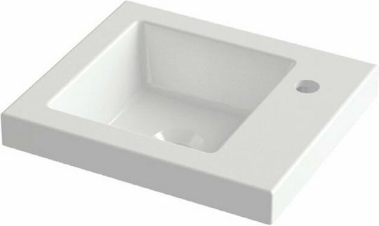 Orabella Type 40 Montat pe perete Suspendat / Încorporat Chiuvetă Porțelan 40x35x5cm Alb