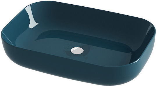 Olympia Metamorfosi Επικαθήμενος Νιπτήρας Πορσελάνης 60x42x14cm