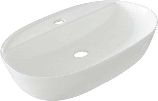 Ceramita F029-60 Надеждна мивка Порцелан 60x40x13.5см Бял Ceramita F029-60 Надеждна мивка Порцелан 60x40x13.5см Бял
