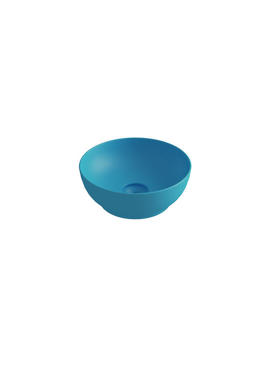 Orabella Trend Round 02 Надеждна мивка Порцелан 38x38x14.4см Turquoise Matt