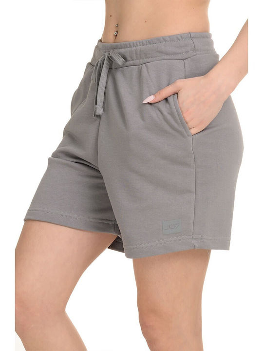 Damen Aktivbekleidung Bermuda Terry Hellgrau