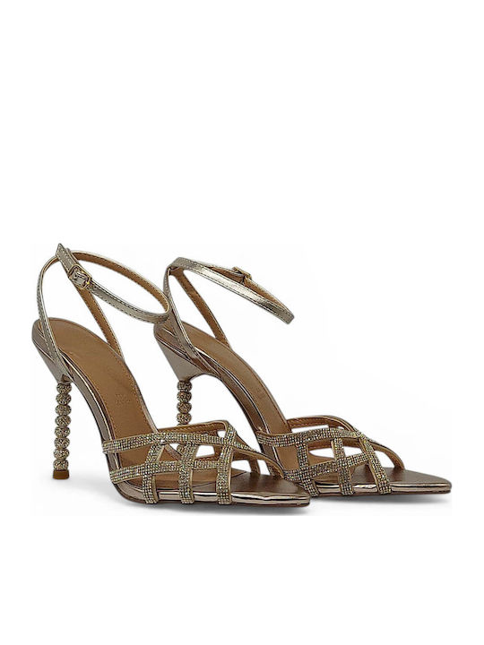 Damen Sandalen Gold