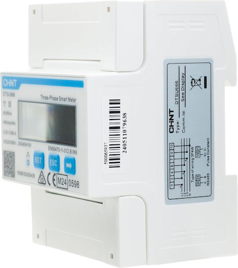 Lcd Τριφασικός Μετρητής Ισχύος Ac Ράγας Din Φορτιστή Ev Mid