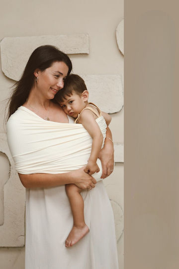 SteweHome Standard Baby Carrier Sling Beige with Maximum Weight 20kg