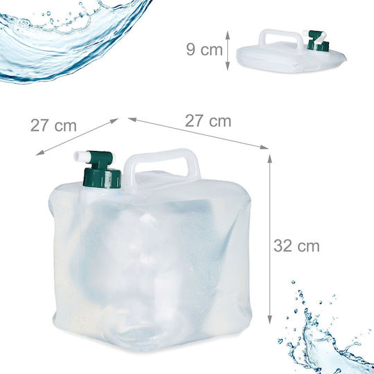 Relaxdays Foldable Plastic Jerry Can 5lt