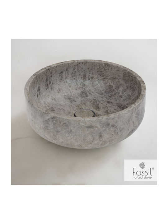 Fossil Thalo Надеждна мивка мрамор 33x33x9см Emperator Pale
