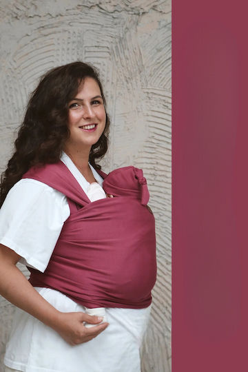 SteweHome Baby Carrier Sling Wrap Pink With Maximum Child Weight 15kg