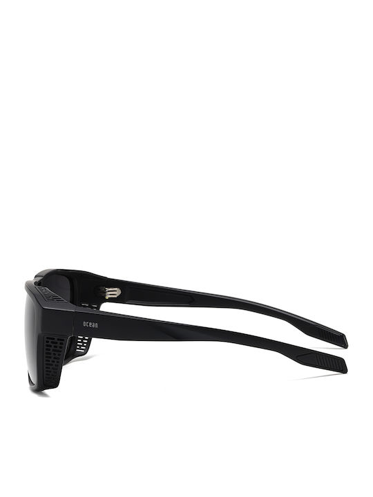 Ocean Sunglasses Unisex Sonnenbrillen mit Schwarzem Horn umrandetem Rahmen und Polarisiertem Glas 2912