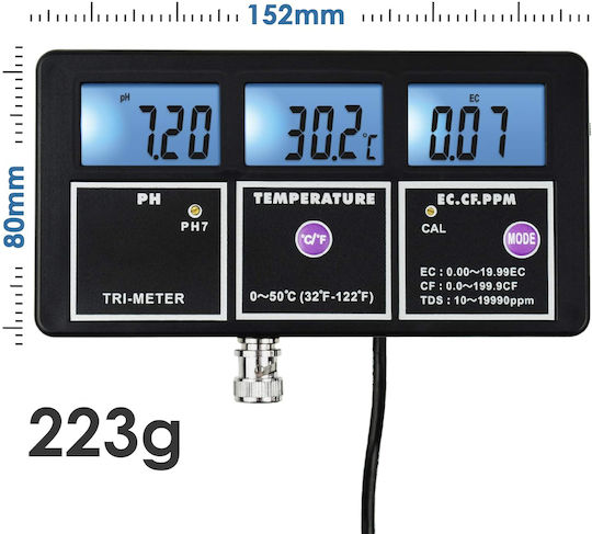 Resteq Digitaler PH TDS Cf 5 1 Wasser-Messgerät Hydroponik Aquarien
