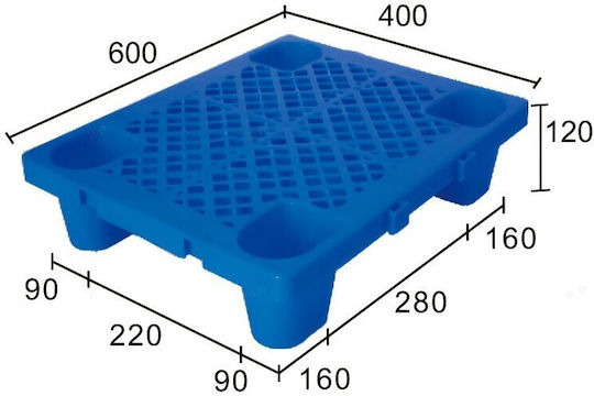 Paletă De Transport Alista Home 60 X 40 X 12 Cm Din Plastic Durabil Paletă Pentru Motostivuitor Depozit Rezistentă La Umiditate Grilaj Îngroșat 4