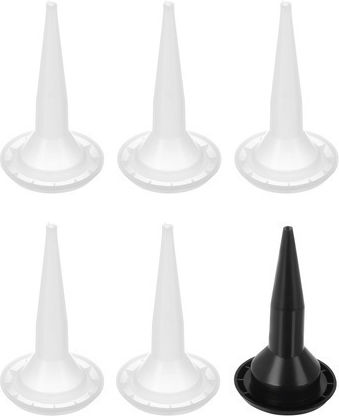 Pistol De Silicon Zola Compatibil Cartușe 600 Ml 5 Duze Interșanjabile 5 Spatule Cârlig Mâner Ergonomic 57 X 19 X 6 Cm Galben Argintiu