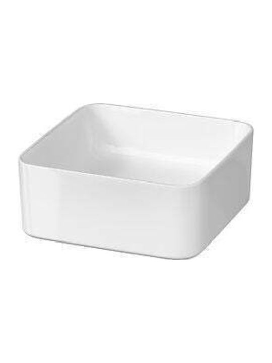 Cersanit Επικαθήμενος Νιπτήρας Πορσελάνης 35x35cm Λευκός