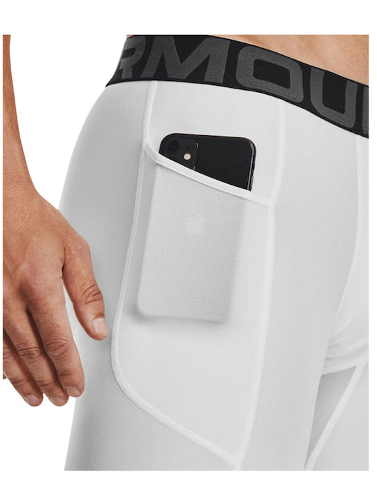 Under Armour HeatGear Ανδρικό Ισοθερμικό Σορτς Compression Λευκό