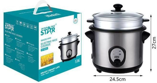 Alista Home Reiskocher 700W mit Behälterkapazität 1,8l