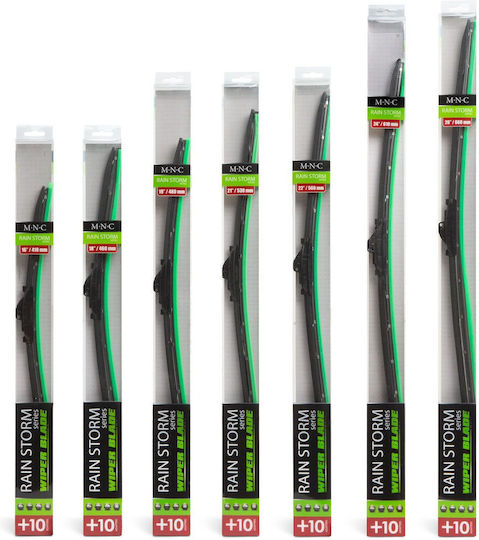 Professional 16 Inch 41 Cm Windshield Wiper Universal Rubber Blade 10 Adapters Rain Storm
