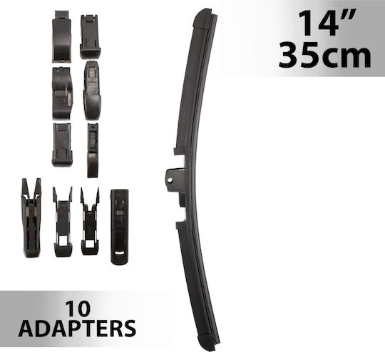 14 Zoll 35 cm Autoscheibenwischer Universell 10 Adapter Gummi Blade Einfache Installation