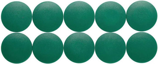 Maul Round Magnets D32mm 0.80 Kg Force 10 Pcs Set Maul Solid Green