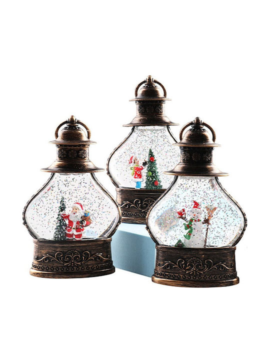 Weihnachts Schneekugel Dekoratives Beleuchtetes Ampel mit Elfen 9x3x14.5cm