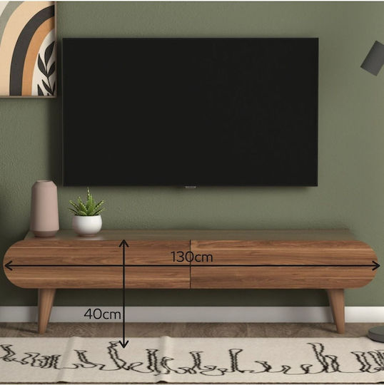 Brown TV Stand L130xD30xH40cm