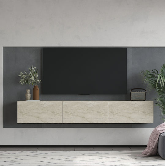 TV-Ständer Weiß M180xP31xH27cm SteweHome