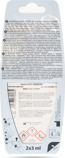 Paloma Auto Lufterfrischer Duo Kirsche Kaugummi 2 × 2.5 Ml