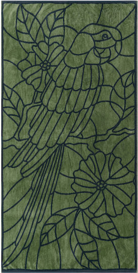 Kentia Cotton Green Beach Towel 80x160cm