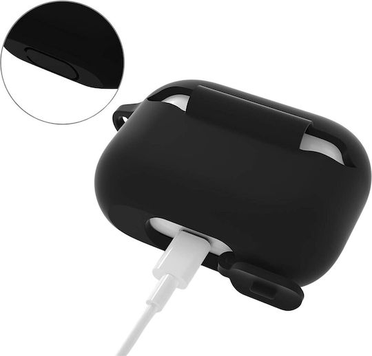 Husă Neagră Cu Inel De Prindere AirPods Pro