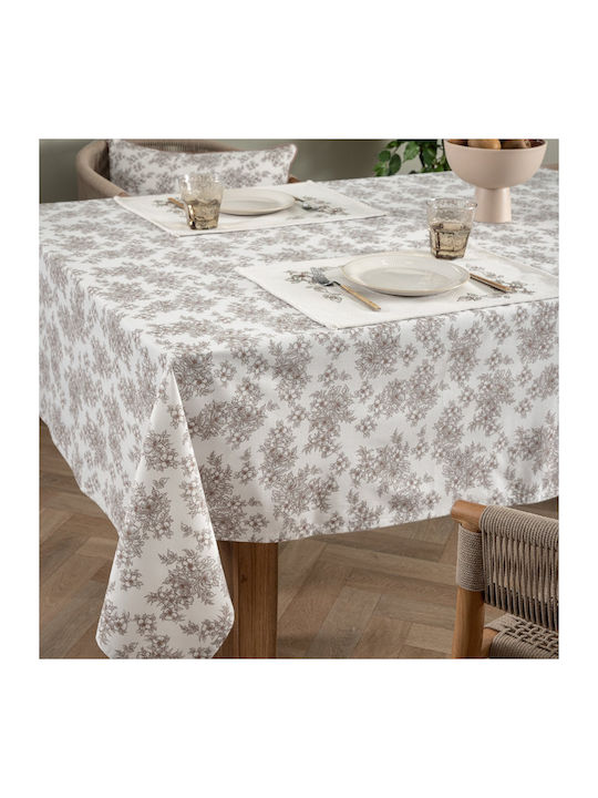 Palamaiki Baumwolle Tischdecke Dinner Weiß 140x220cm