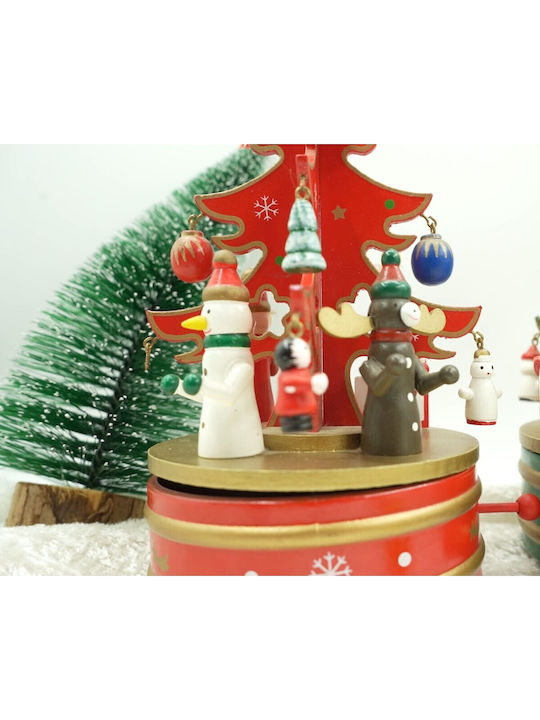 Alista Home Figurină Decorativă de Crăciun Roșie cu Muzică 22x12cm