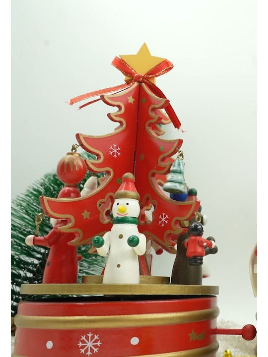 Alista Home Figurină Decorativă de Crăciun Roșie cu Muzică 22x12cm