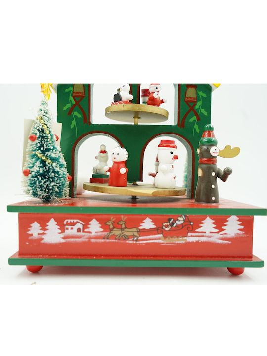 Alista Home Коледна Декоративна Малка Къща с Музика 20x17cm