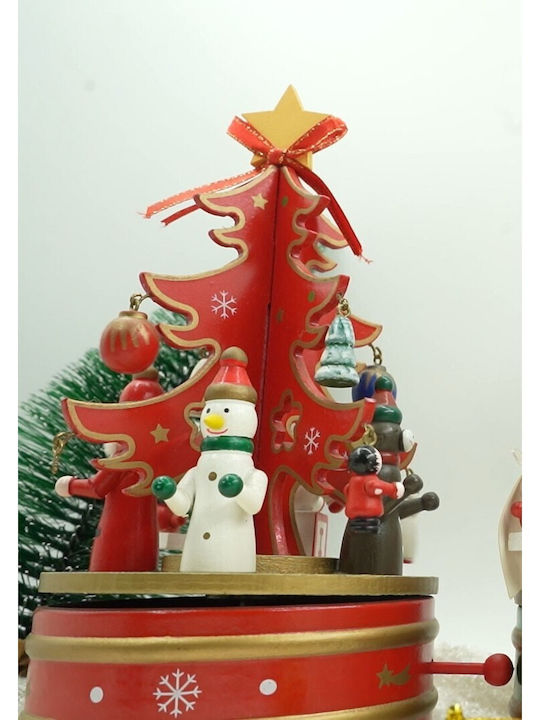 Alista Home Figurină Decorativă de Crăciun Roșie cu Muzică 22x12cm