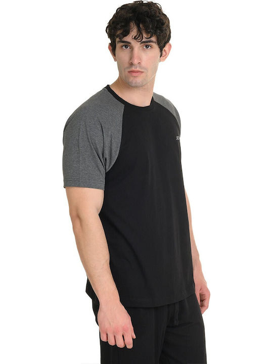 Tricou Albastru Închis Melanj