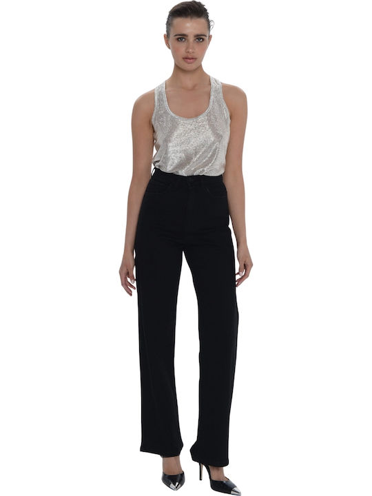 Damenjeans in Bootcut-Passform Black