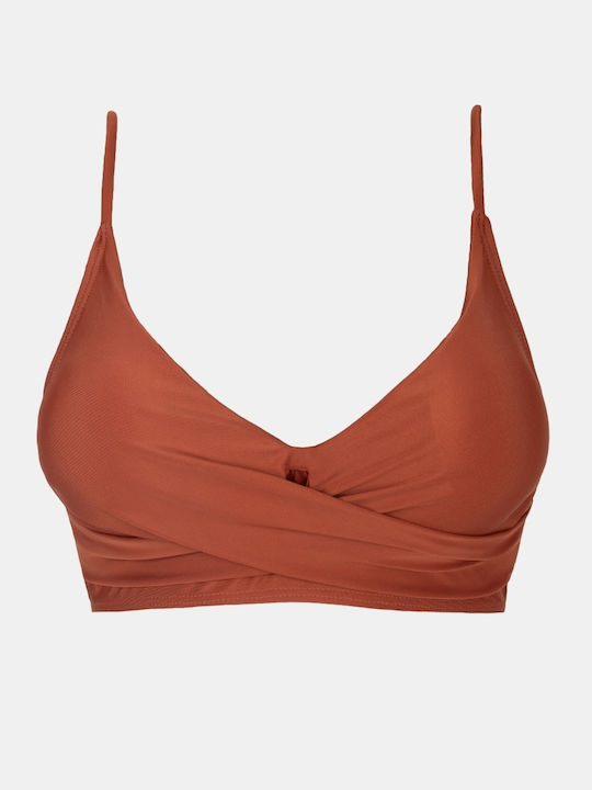 Μαγιό Σετ Ψηλόμεσο Τερακοτα Μέγεθος S Terracotta