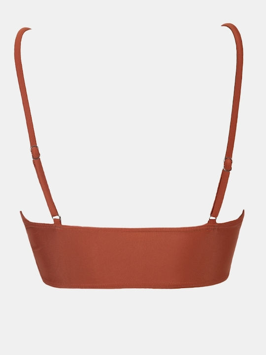 Μαγιό Σετ Ψηλόμεσο Τερακοτα Μέγεθος S Terracotta