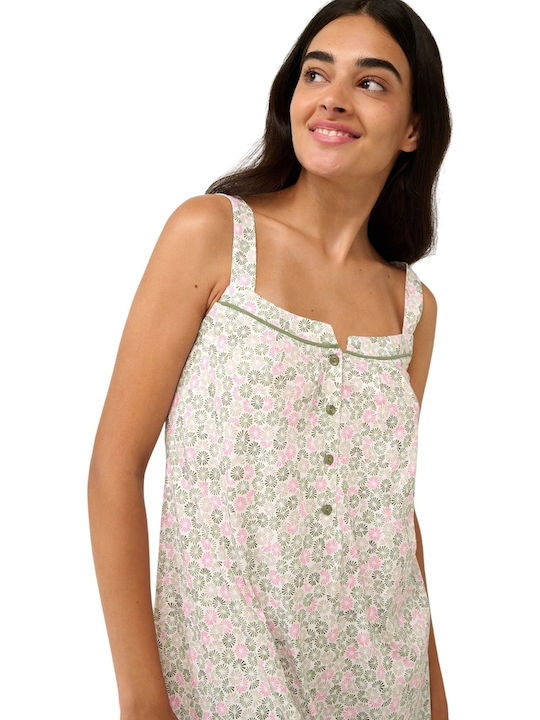 Vamp Summer Women's Nightdress Green Oil