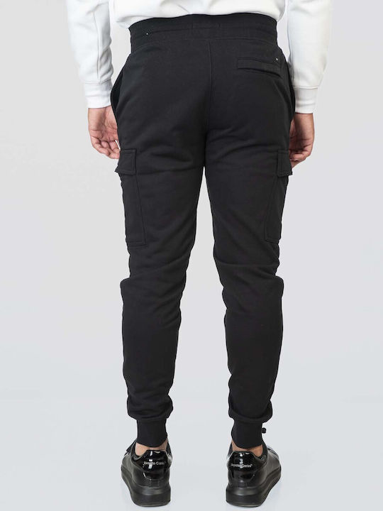 Herren-Sweatpants mit Gummizug Schwarz