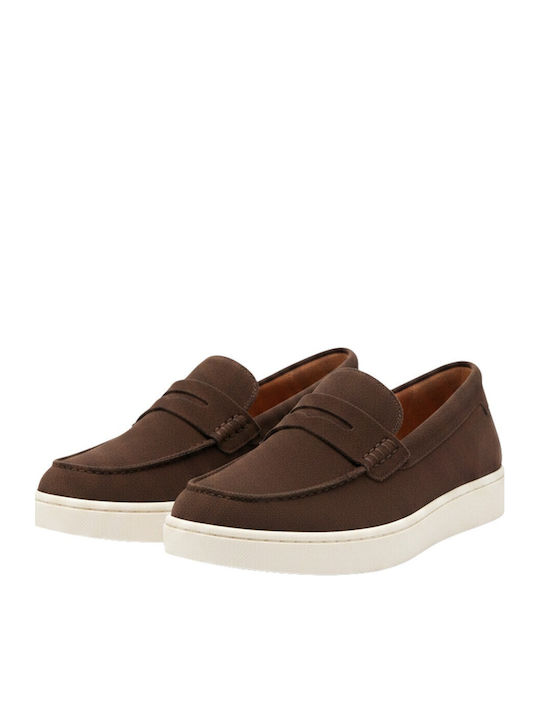 Suede Ανδρικά Loafers σε Μπεζ Χρώμα