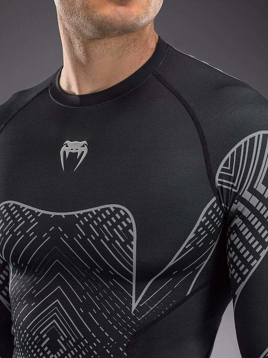 Venum Men's Long Sleeve Shirt VENUM-06155-690 for Jiu-Jitsu Black