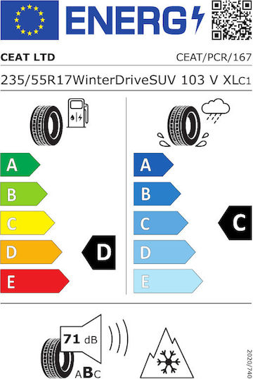 Ceat Winter Drive SUV Зимна Автомобилна Гума 235/55R17 103V/XL