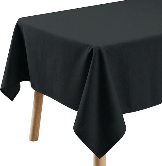 Filumi Tischdecke Fleckabweisend Schwarz 130x180cm