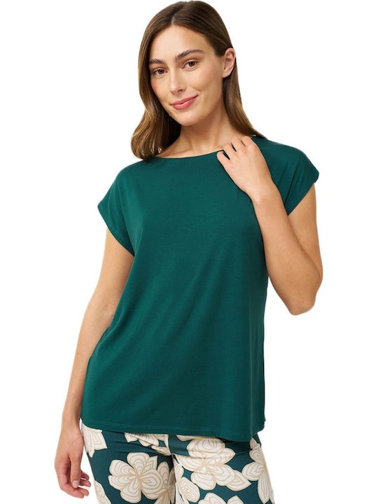 Vamp Summer Women's Pyjama Set Green Teal